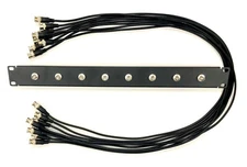 8-way Front Mount Wireless Antenna Rack Kit BNC. GOLD  Shure & Sennheiser FMP840