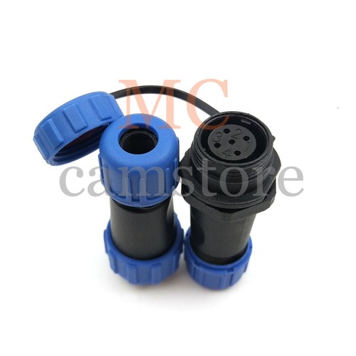 SP13 IP67 5Pin Waterproof Connector Plug Socket,5Pin Industrial Power Connector - Picture 7 of 9