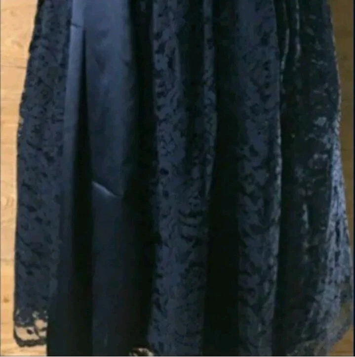 New WOMEN'S Tevolio One Shoulder Royal Blue Lace Dress Size 4 - Image 4 of 4