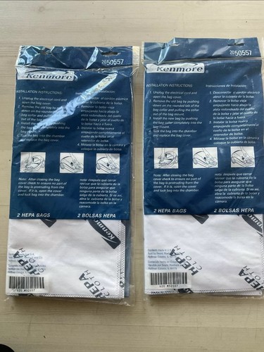 kenmore canister 4 bags HEPA vacuum bags 2050557 OEM - Picture 3 of 3