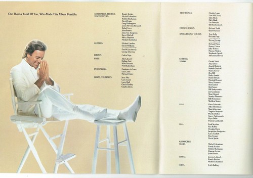 33T Julio IGLESIAS Vinyl LP RPM 12" 1100 BEL AIR PLACE -CBS 86308 Kostenreduziert - Bild 6 von 6
