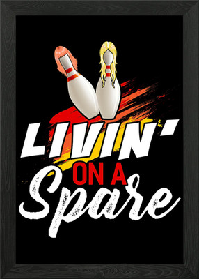 Bowling Bowler Strike Bowl Framed Wall Art Poster Canvas Print Picture