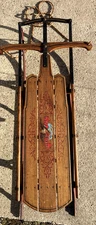 Antique Flexible Flyer Sled 4C Approx. 53 inches NICE Estate Find Read Descript!