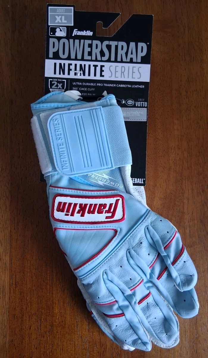 Gants De Baseball Franklin L Natural II - Gant Frappeur Homme Taille L Blanc