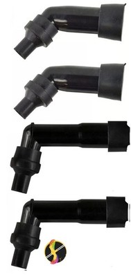 4X Spark Plug Cap For Honda CB350F/400F/500/550 #30700-MC8-000