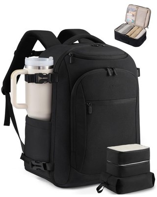 40L Travel Backpack for Women & Men,Airline Approved Carry On Backpack with 3...