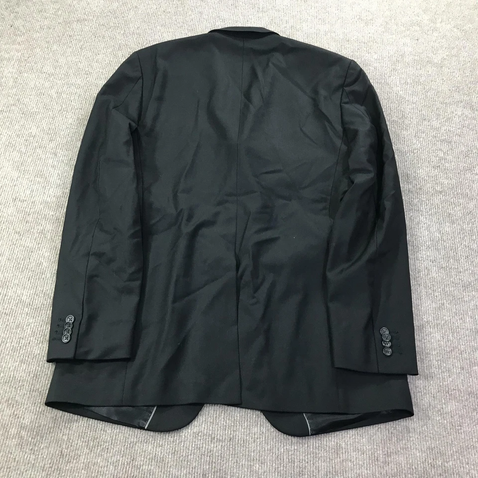 Blazer Banana Republic Para Hombres 40R Negro Moderno Traje de Lana Chaqueta Abrigo Deportivo Clásico Foto 4 de 4