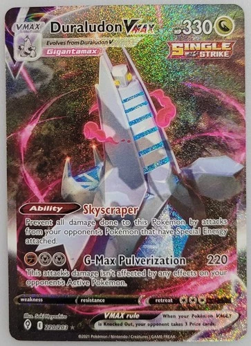 Duraludon VMAX Pokémon 220/203 SWSH07: Evolving Skies Holo NM
