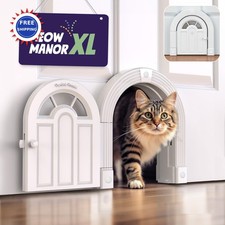 Purrfect Portal Meow Manor XL Interior Cat Door 30 lb No-Flap Doors Easy Cats