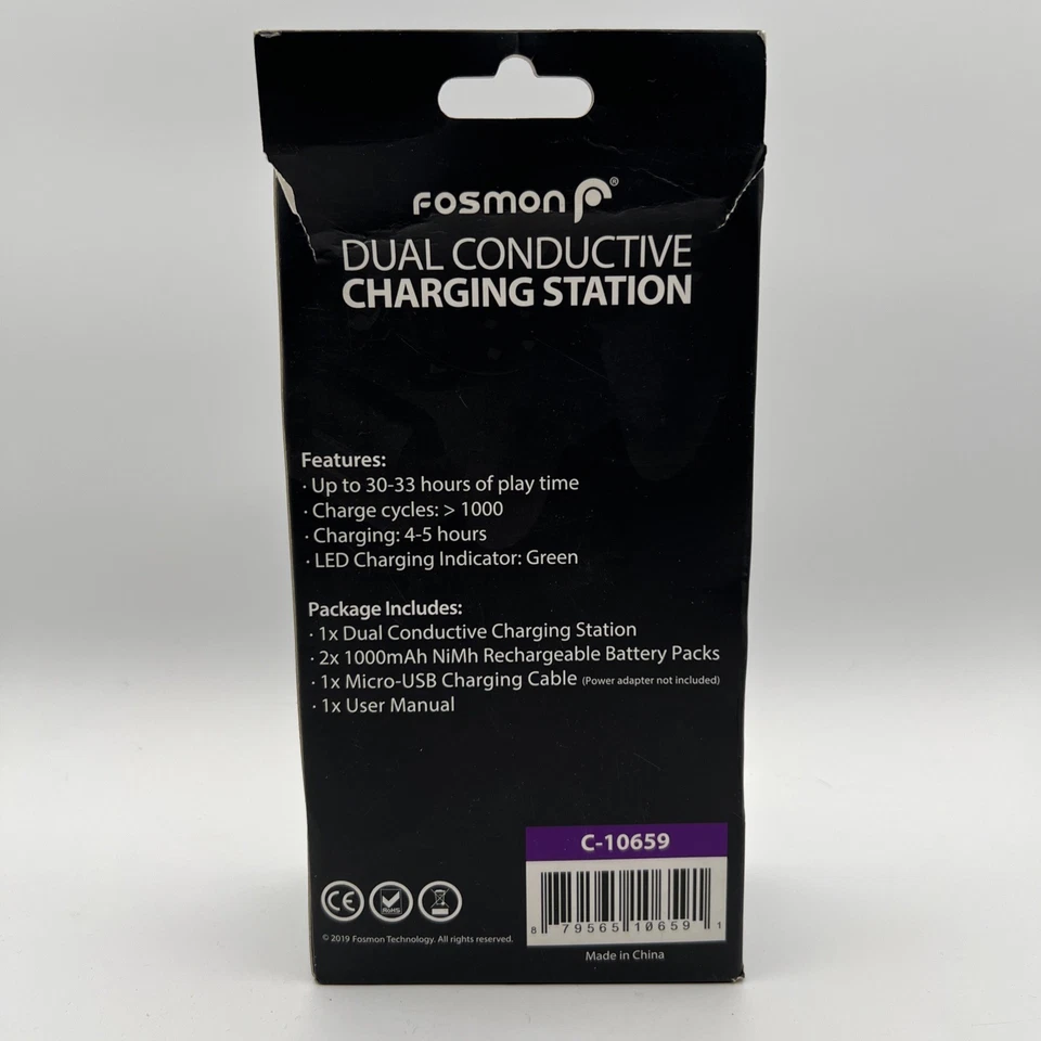 Fosmon Xbox One/X Controller Dual Charging Station Conductive NEW Black Free Shi - Image 3 of 4