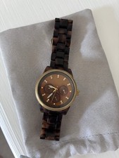 Michael Kors Women's Jet Set Watch 37mm Brown Mop Dial, Tortoise MK-5038