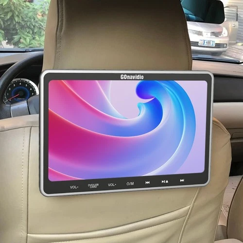 10.1" HD Car Headrest Monitor TV Rear-Seat DVD Player USB HDMI AV-IN/OUT+Headset