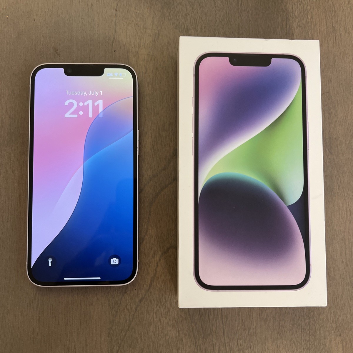 Apple iPhone 14 - 128 GB - Purple (T-Mobile) 90% Battery
