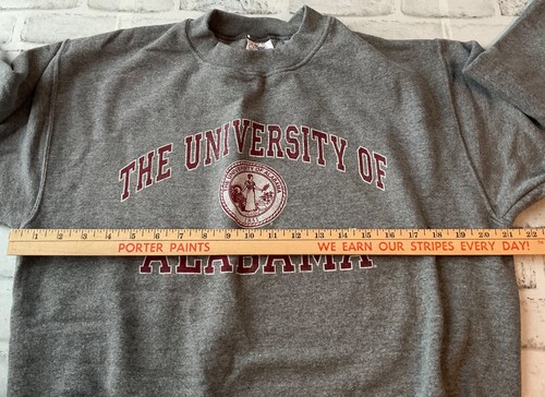 Cotton Exchange Alabama Crimson Tide Gray Sweatshirt Size Medium USA Made - Picture 3 of 6