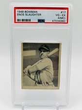 1948 Bowman - Enos Slaughter #17 (RC) - PSA 4 (MC)