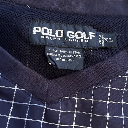 Vtg Polo Ralph Lauren Golf Pullover Windbreaker Vest Mesh lined Logo Pockets - Bild 7 von 11