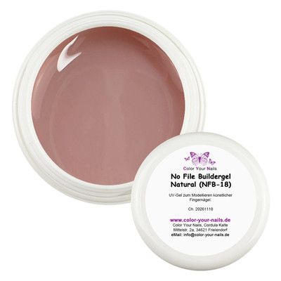 No File Buildergel Natural (NFB-18)   kaschierendes Aufbaugel No File Gel