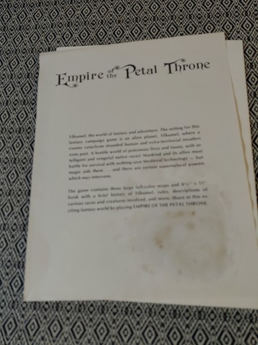 Impresión Empire of the Petal Throne, M. A. R. Barker TSR 1975 - Imagen 9 de 24