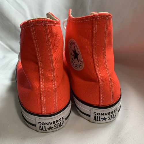 Converse All-Star Chuck Taylor Neon Orange US Men 7 Women 9 High Tops 166264F - Picture 8 of 15