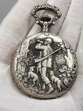 SWISS [MINT] Belle Suisse ARNEX 17 Jewels Incabloc Mens Vintage pocket watch