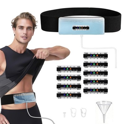 Urine Test Complete Kit Adjustable 43.3'' Concealed Belt 2-4oz Sample Bag Black