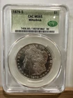 1879-S Morgan Silver Dollar CAC MS65 WitterBrick Premium Gem BU Better Date