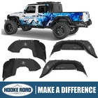 Offroad Black Front Rear Inner Fenders Liners Fit 2020-2026 Jeep Gladiator JT