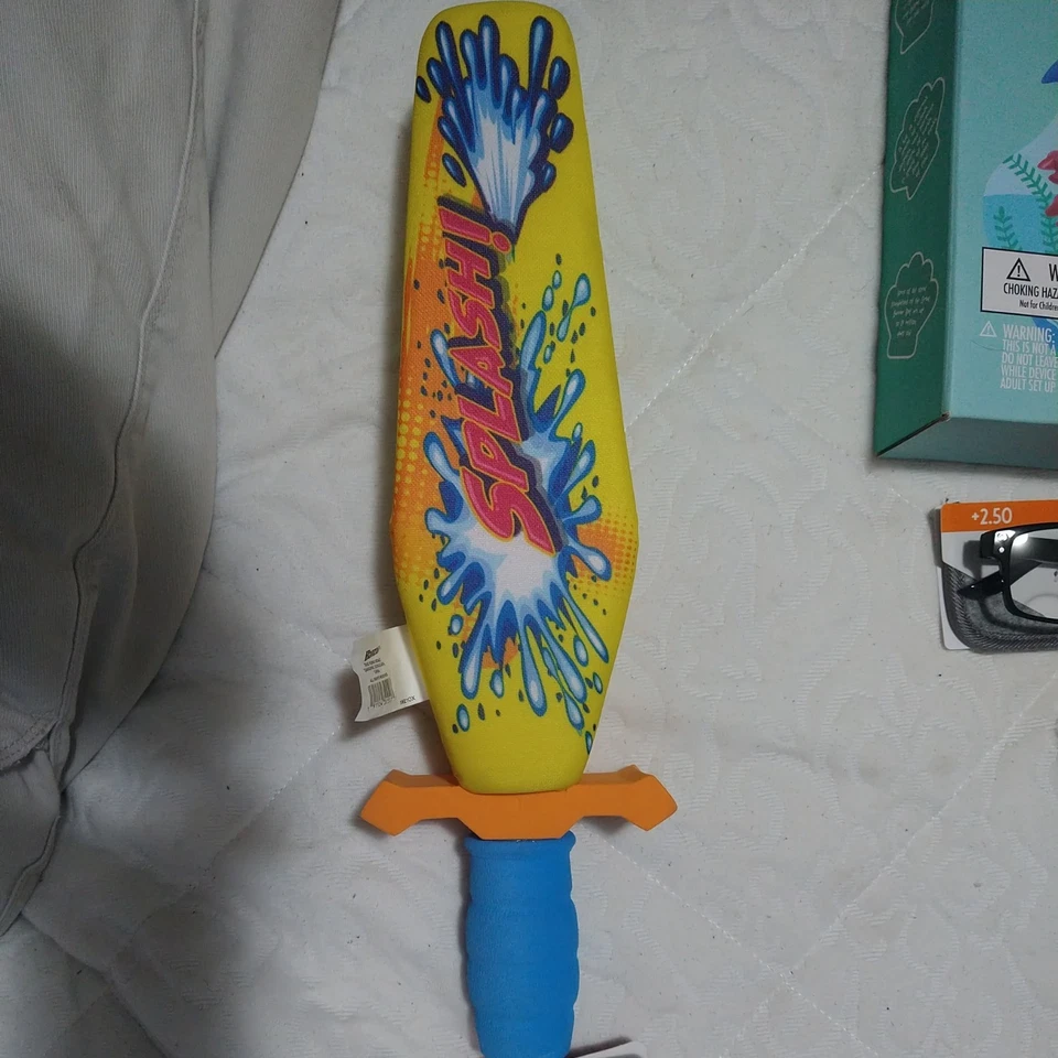 Lote de 2 Espadas de Batalla SPLASH! Arma bláster salpicadora esponja juguete piscina Foto 2 de 4