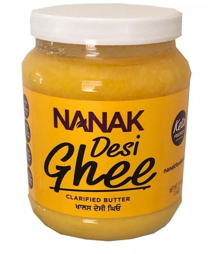 Nanak Pure Desi Ghee Clarified Butter Cooking Baking, 56 Oz expiration09/10/2025