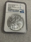 2021 P Silver American Eagle NGC MS69 Emergency Production Type 1 Early Releases