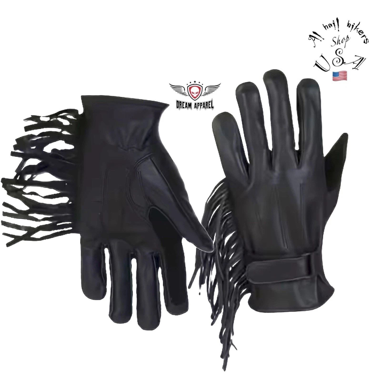 Full Finger Leather Gloves With Stylish Fringes Dream Apparel L Size
Opens in a new window or tab