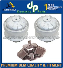 MERCEDES BENZ W201 W124 ENGINE MOTOR TRANSMISSION MOUNT MOUNTS 1242401917 SET 3