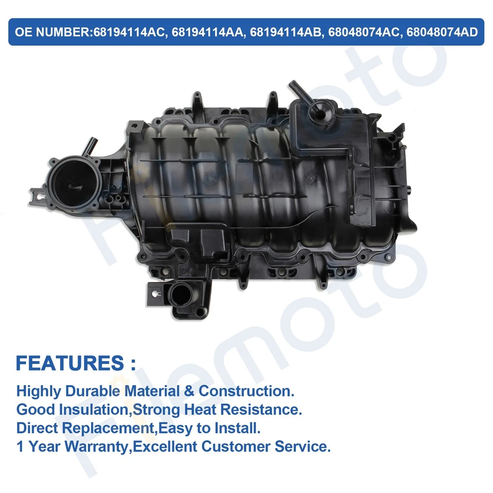 Intake Manifold w/bolt & seal for 09-21 Dodge Ram 1500 2500 3500 Chrysler Aspen — 第 4/4 张图片