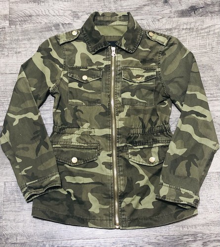 Camouflage "Me Jane" Mode Jacke Größe 8 Mädchen/Jugend Reißverschluss vorne Langarm A6 - Bild 6 von 6