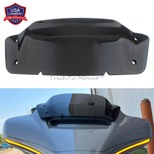 Parabrisas negro de 7" para Harley Street Glide FLHXSE CVO 23+ - Imagen 1 de 12