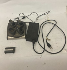 Zebra Symbol SAC9000-4000R 4-Bay Battery Charger with cords and SYM04-2