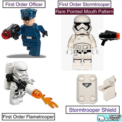 Lego Star Wars First Order Minifigures Stormtrooper Flametrooper Officer NEW | eBay