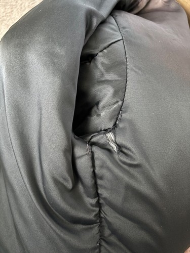 Vintage Tannery West Woman's Thermolite Bomber Leather Jacket, Black, S - Picture 9 of 12