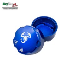 Blue Aluminum Cap Cover On Expansion Tank For Abarth 500 595 695 / Grande Punto