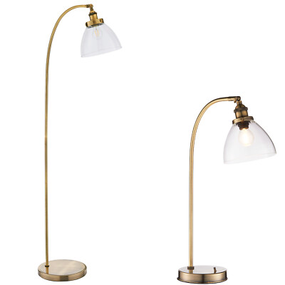 brass glass table lamp