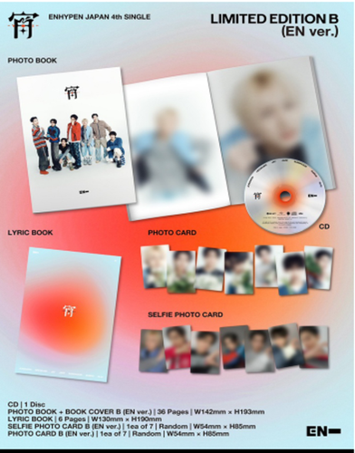 ENHYPEN JAPAN 4. SINGLE 宵 YOI VERSIEGELTE CD offizielle CD & JAPAN POB - Bild 124 von 180