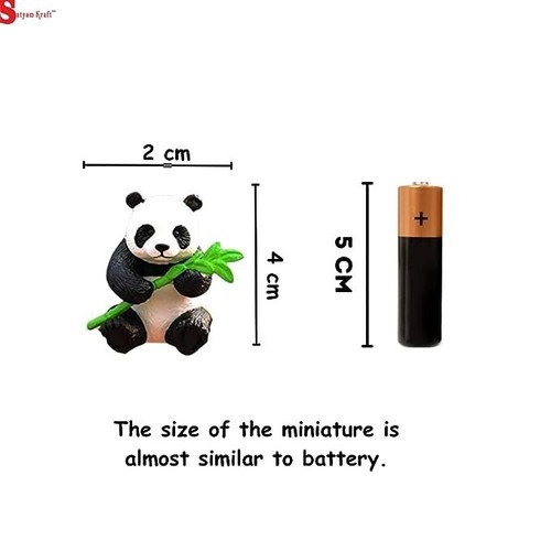 1 Set Panda Miniature Set for Unique Gift, Home, Bedroom, Living Room, Office - Picture 3 of 8