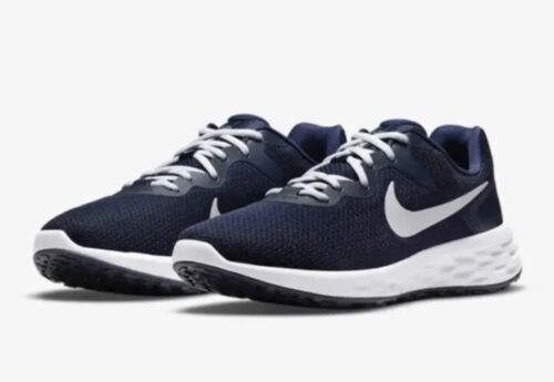Herren Nike Revolution 6 Next Nature Straßenlaufschuhe Midnight Navy Größe 8