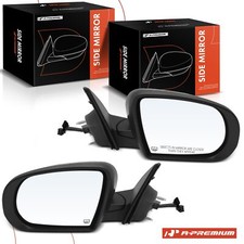 A-premium Pair Power Mirror Manual Fold Heated For Jeep Compass Mkmp 2017-2023