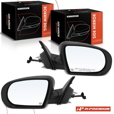 A-Premium Pair Power Mirror Manual Fold Heated for Jeep Compass MK/MP 2017-2023