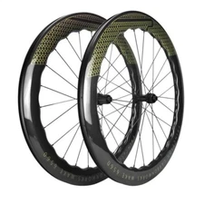 6560 700C Carbon Fiber Road Bike Wheelset Clincher Tubeless Bicycle Wheels 24H
