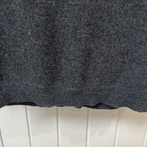 Cárdigan para mujer Lauren Ralph Lauren pequeño gris tejido 100 % cachemir suave elástico - Imagen 9 de 10