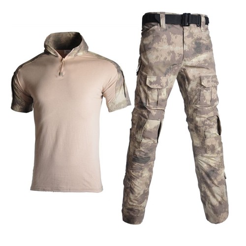 Mens Tactical Combat Suit Army Soldier Military Uniform Outdoor Hiking Work Suit - Picture 66 of 91