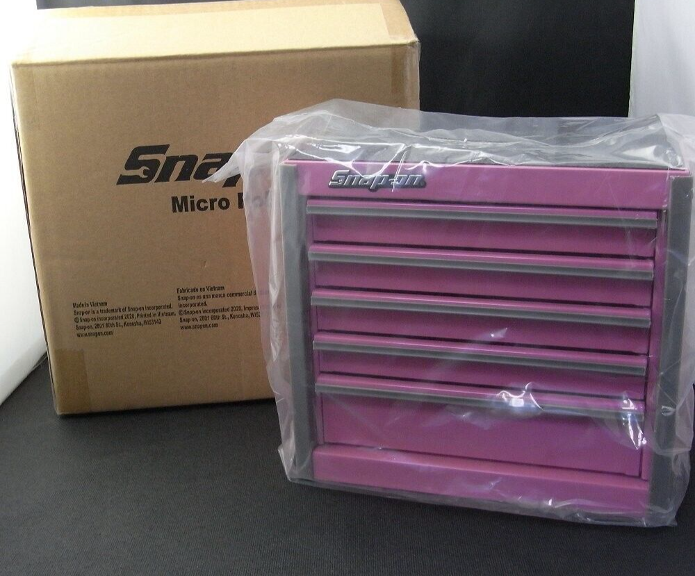 Snap-on Miniature Tool Box Micro Roll Cab Top Chest Pink