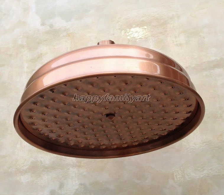 8" inch Antique Red Copper Round Rainfall Rain Bathroom Shower Head ysh054